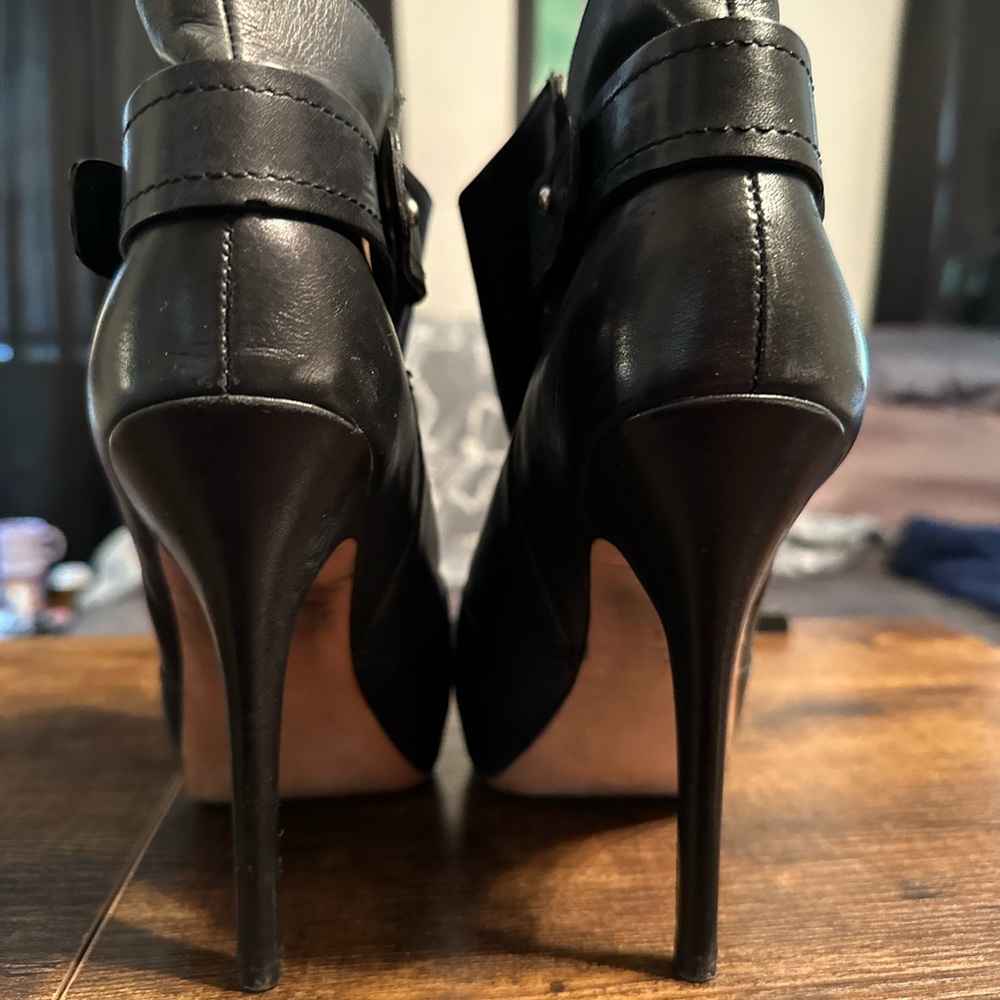 Jean-Michel Casabat Black Stiletto Ankle Boots Sz8 - Picture 4 of 5
